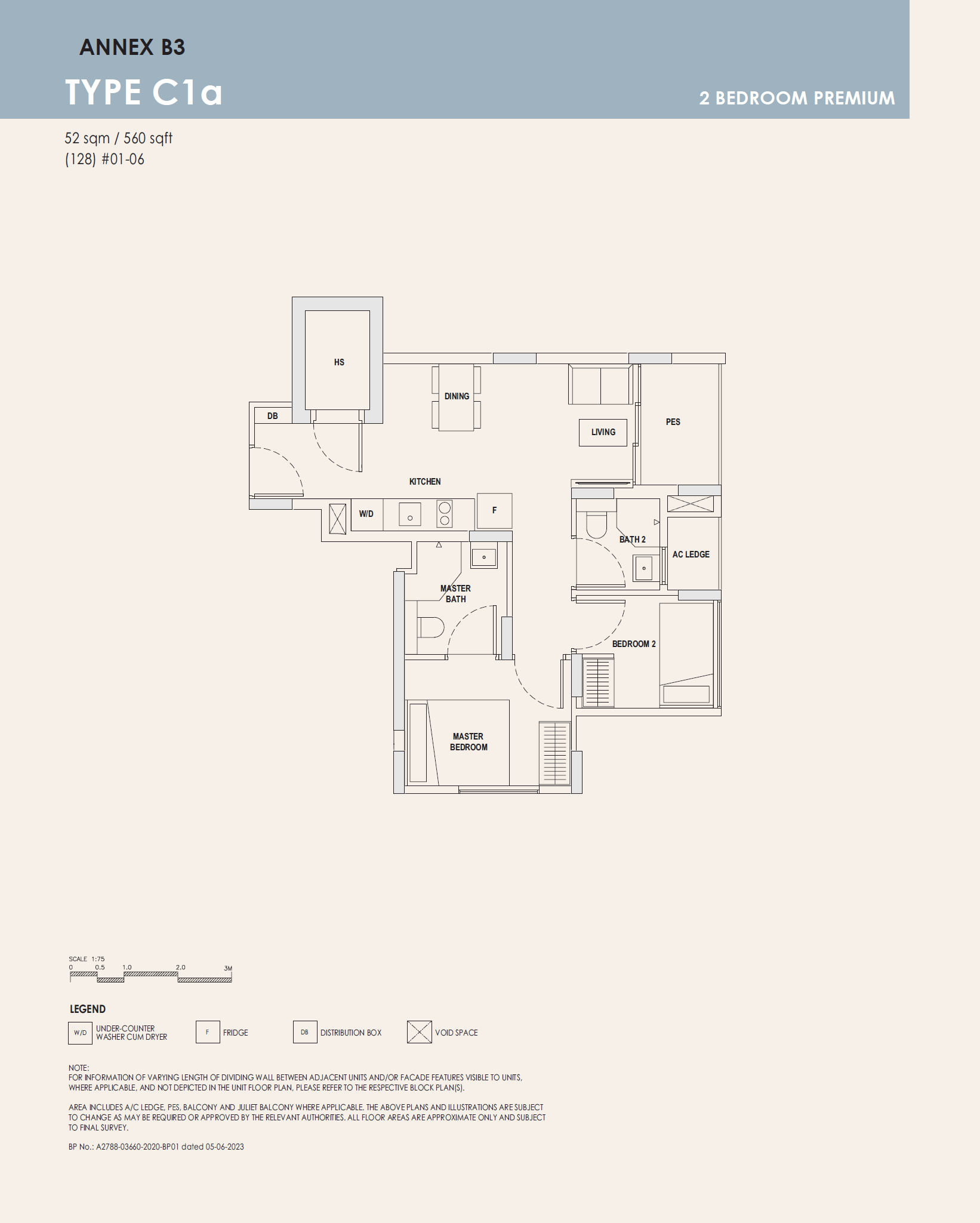 Orchard Sophia 1 Bedroom Floor Plan 4