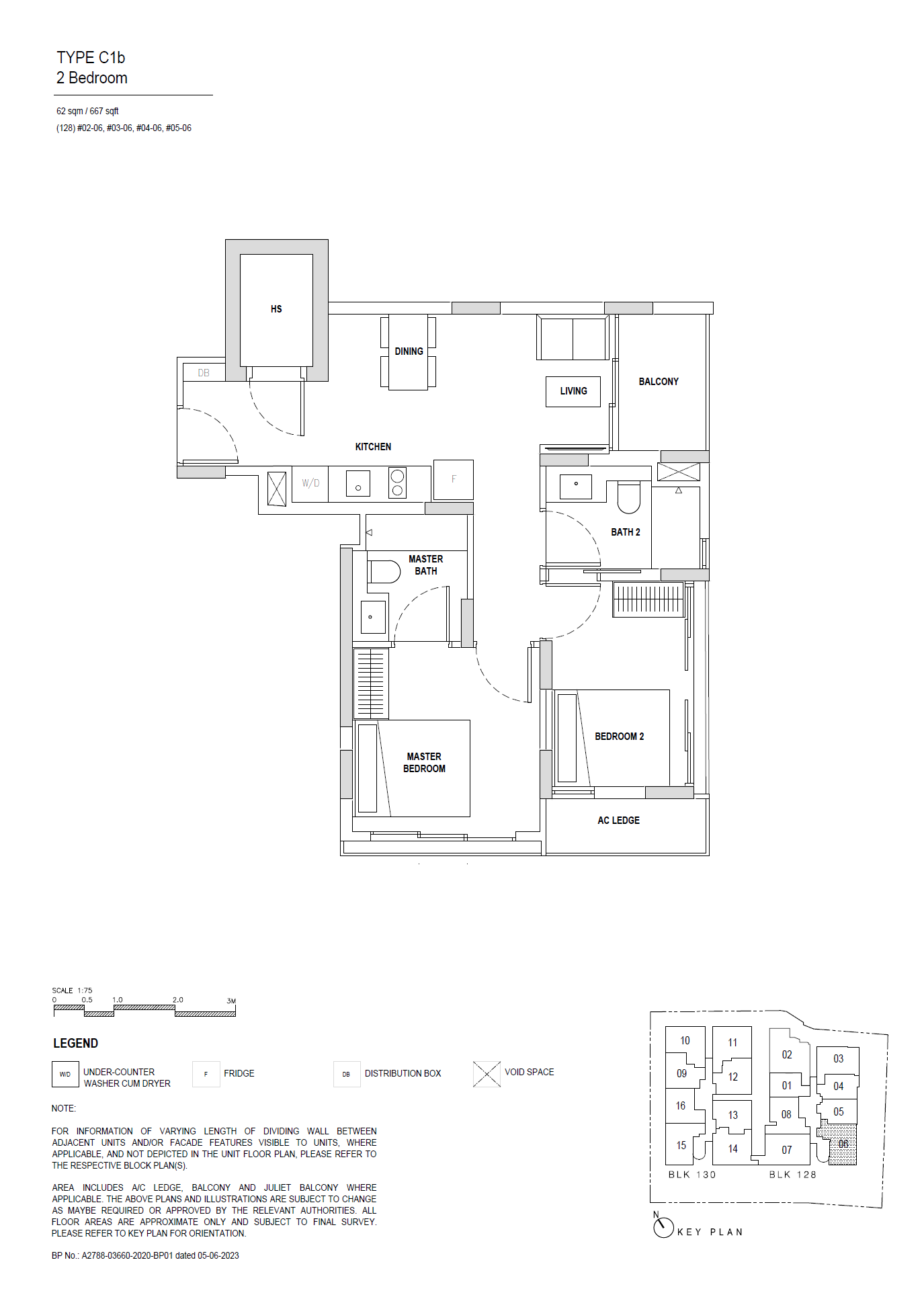 Orchard Sophia 1 Bedroom Floor Plan 5